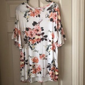 Floral blouse from Roolee Boutique.